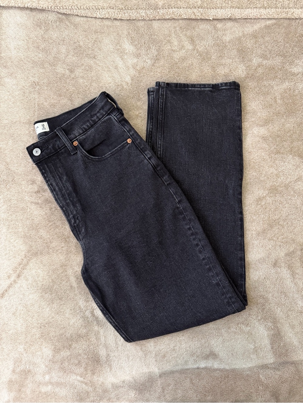 Abercrombie Ankle Straight Ultra High Rise Jeans